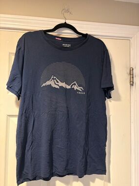 Marine Layer Men's Tahoe Graphic Tee in Navy Blue